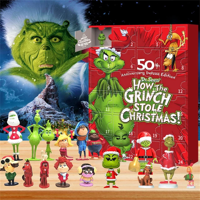 2024 GRINCH CHRISTMAS Doll Arrival Calendar Contains 24 Pcs Gifts