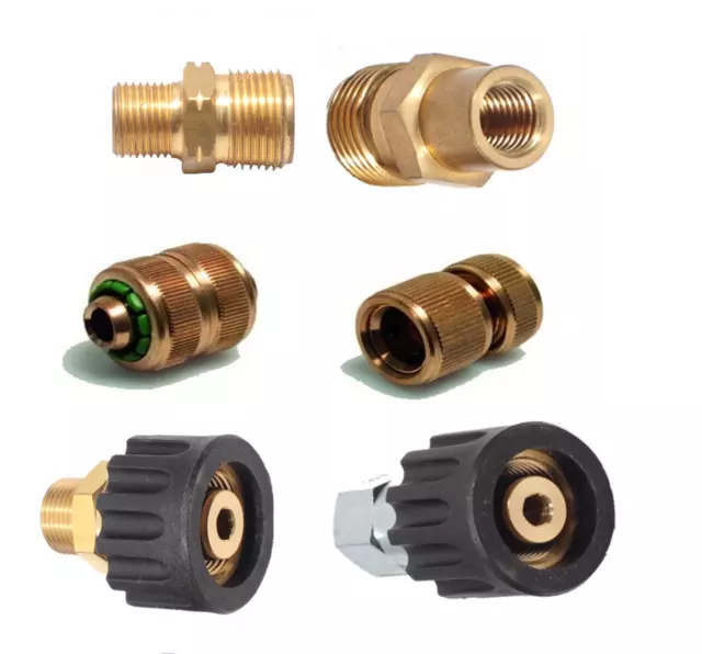 Brass Tap Connector Adaptor Universal Garden Water Fit Hose Pipe Tap Female Male