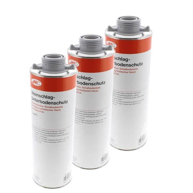 3 x UBS Steinschlagschutz 1 Liter JMC überlackierbar hellgrau Kautschuk 5550018