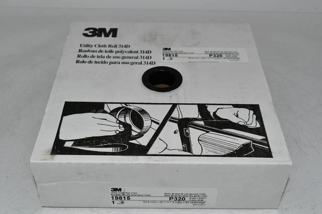 NEW 3M 314D Shop Roll 19815 - 2 in x 50 yd - Aluminum Oxide - P320 - Very Fine