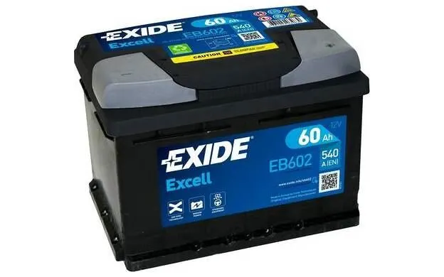 EXIDE Batterie de voiture 60Ah/520A pour BMW Série 5 Z1 FORD ORION ESCORT EB602