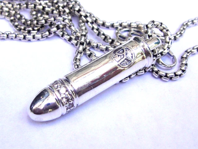$950 David Yurman Ss Diamond Bullet Necklace $950 David Yurman Ss Diamond Bullet Necklace
