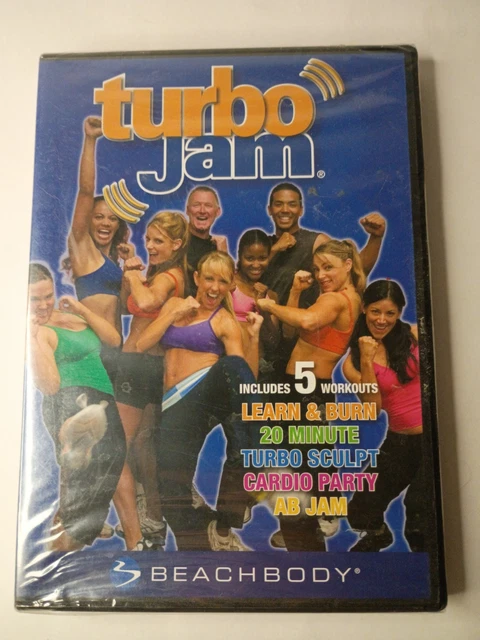 TURBO JAM BEACHBODY 5 Rockin Workouts (DVD, 2005) Kickboxing Dance