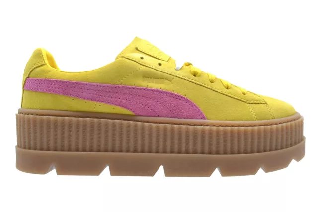 Puma Cleated Rihanna X Fenty Suede Limone Carmise Rosa Sneakers Giallo 366267 03