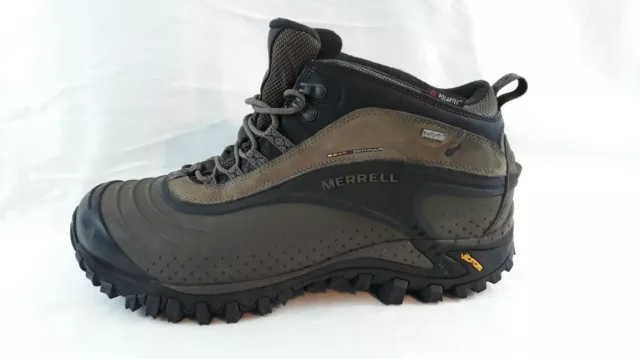 MERRELL MENS SNOWMOTION Waterproof Vibram Winter Brown Boots Size $43.99 PicClick