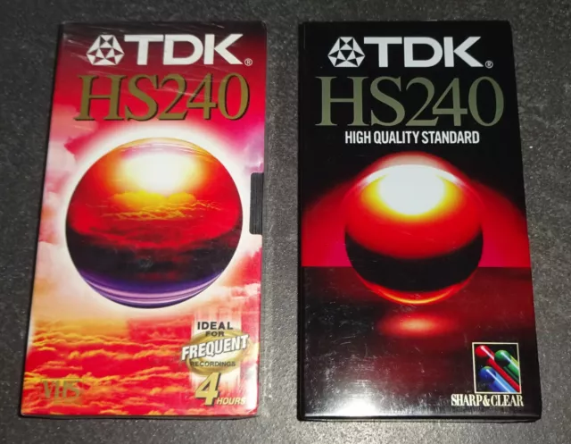 TDK HS 240 High Quality VHS Videokassette TAPE SEALED NEU & OVP TOP