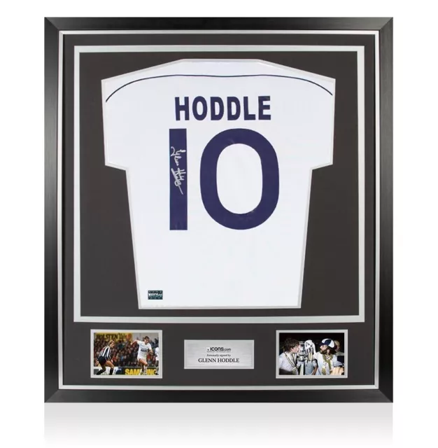 Glenn Hoddle Back Signed Tottenham Hotspur 1986-87 Home Shirt In Classic Frame