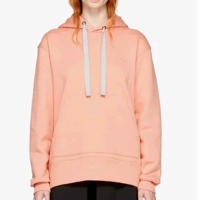 Acne Studios Ferris Face Cotton Hoodie - Salmon Pink XXS