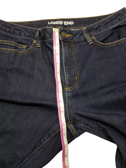 LANDS' END WOMEN'S Jeans Dark Blue Size 10 Stretch $29.99 - PicClick
