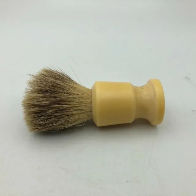 BATON 64021 Shaving Brush Pure Badger Sterilized Set In Rubber ROUGH BAD Vintage 3