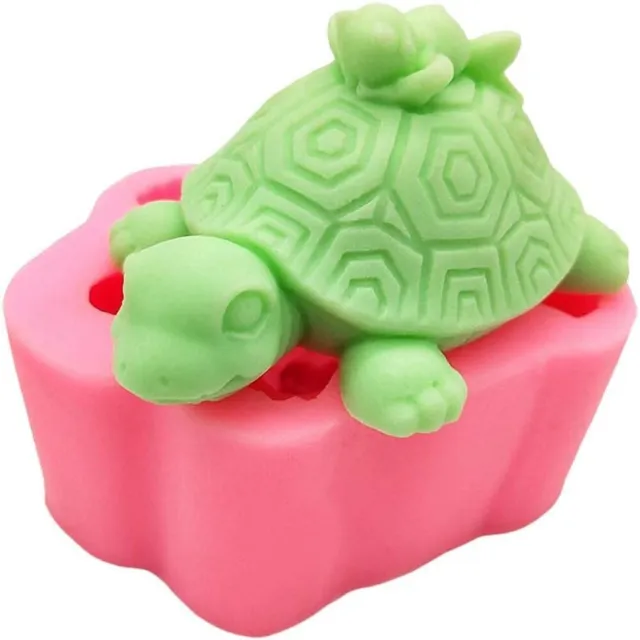 PINK ANIMAL Silicone Molds 9.8*7.5*4.8 Cm 3D Turtle Silicone Molds Soap  $16.01 - PicClick AU