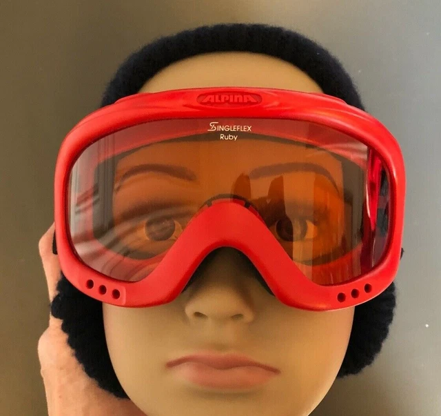 *** Masque / Lunettes De Ski Rouge Alpina Ruby Pour Enfant 5 Ans ***
