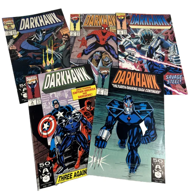 Darkhawk Comic Book Marvel Comics Lot 1, 3, 4, 6, 7 Super hero