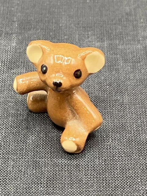 Hagen Renaker Miniature Mini Ceramic Baby Teddy Brown Bear Figure Figurine