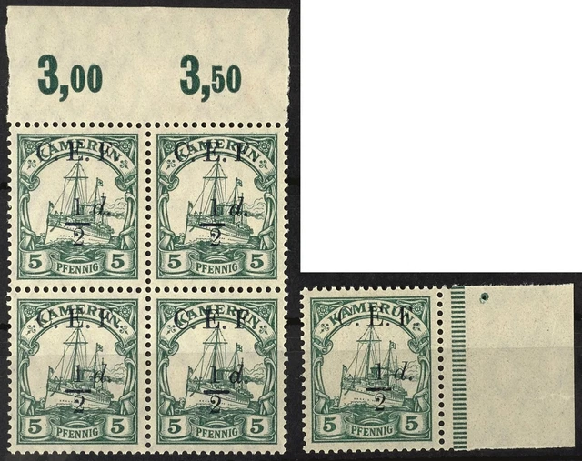 29557) Kamerun Britische Besetzung MiNr. 2 postfrisch tadellos unsign. Mi. 75.-+