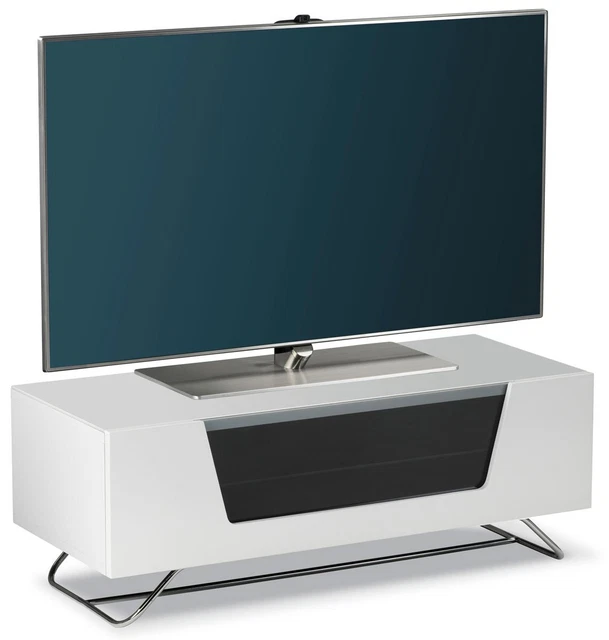 WHITE GLOSS TV Stand Unit JVC Logik 32 37 40 43 49 50 TVS £247.