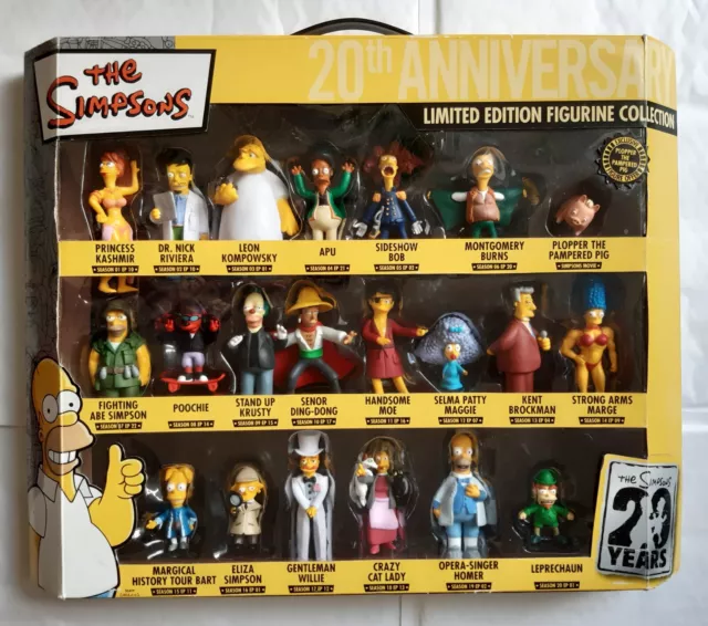 The Simpsons 20Th Anniversary Limited Edition Figurine Collection Set - 2009