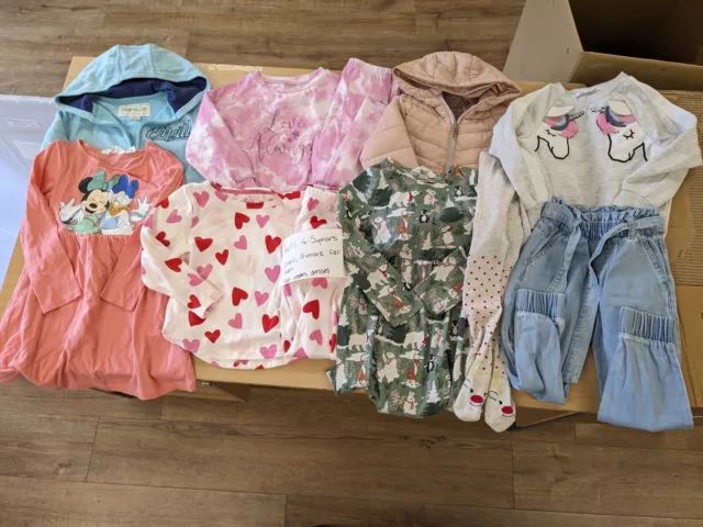 Pacchetto vestiti bambina 4-5 anni F&F H&M maglione abito jeans invernali pigiamaioli
