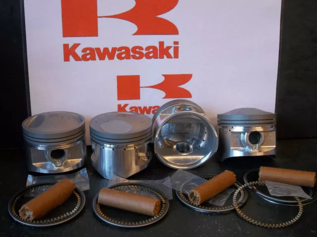 KAWASAKI Z750 KZ750 GT750 GPZ750 PISTON KITS (4) NEW +0.5mm OVERSIZE KiR P11050