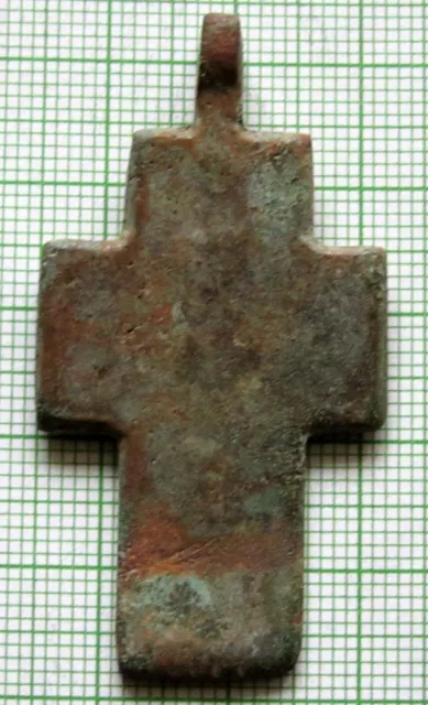 ANTIQUE 17th - 18th CENTURY NORTH RUSSIAN ORTHODOX OLD BELIEVERS CROSS PENDANT 2
