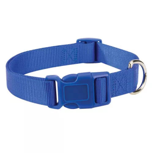 Zack & Zoey Dog Puppy Collar  Adjustable  Navy Blue 18-26" Neck  Large