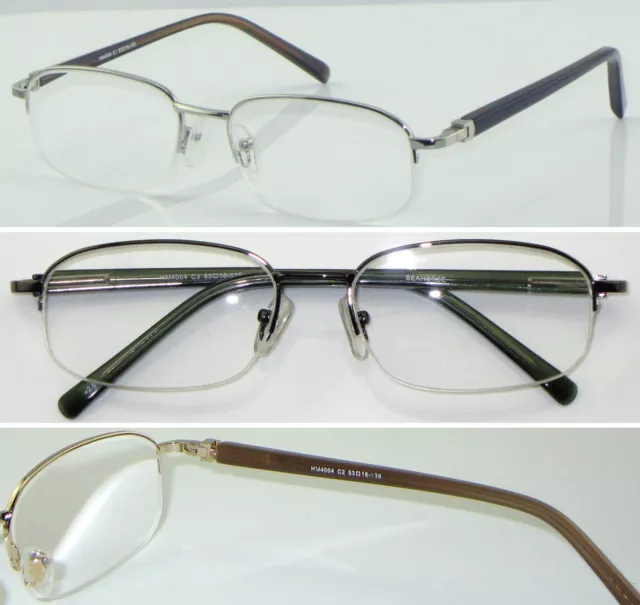 HM04 Superb Quality Semi Rimless Reading glasses/Spring Hinges Super Valued **