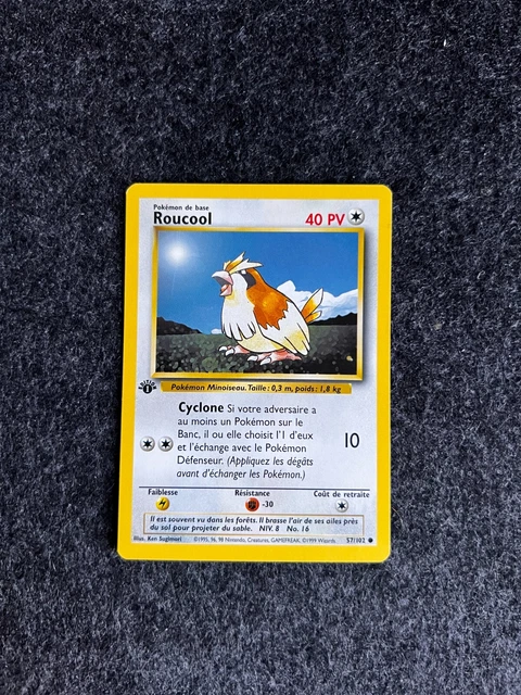 Carte Pokemon Roucool 57/102 Set de Base Edition 1 PSA PCA NM/Mint NEUF ⭐