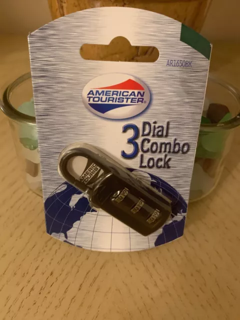 PACKAGE American Tourister 3 Dial Combo Luggage Combination Lock~New ~