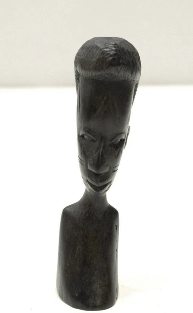 African Statue Makonde Tribe Blackwood Carved Sculpture Tanzania