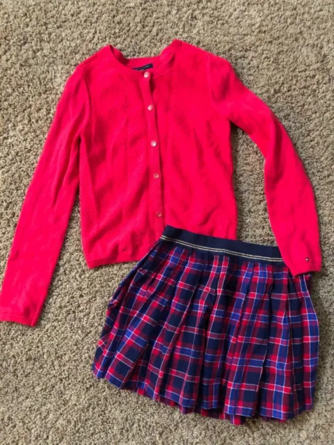TOMMY HILFIGER ~ Girls Outfit ~ Skirt Sweater ~ Size 12