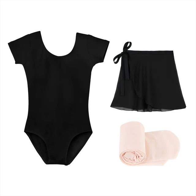 Ballet Leotards for Girls with Dance Skirt and Dance Tight Sh...