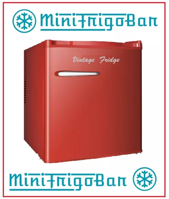 MINI FRIGO BAR Frigorifero VINTAGE anni 50 Piccolo ROSSO da