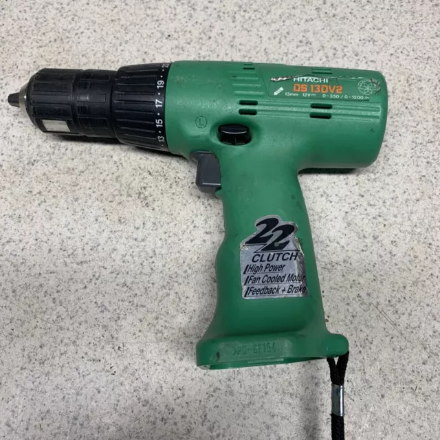HITACHI DS 13DV2  1/2” 12v Cordless Driver Drill Bare Tool Only Tested Working