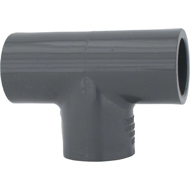 Charlotte Pipe 3/4 In. Slip Schedule 80 PVC Tee PVC 08400  1200HA Charlotte Pipe