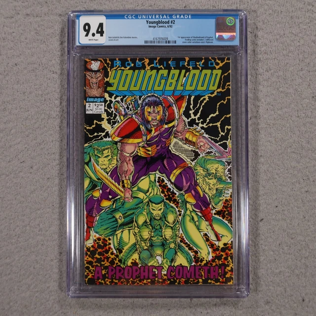 Youngblood #2 1992 1st App of Prophet & Shadowhawk Image Green CGC 9.4
