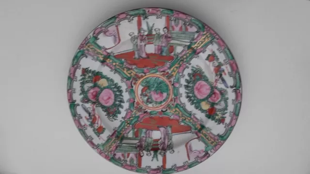 ancien Plat en porcelaine de Japon , 25 cm de diamètre