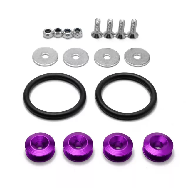 Purple Quick Release Fasteners For Front Bumpers Rear Bumpers Reinforcement Ring