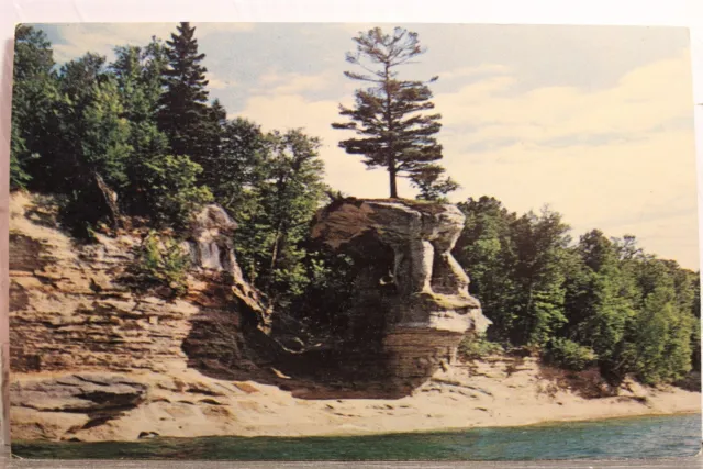 Michigan MI Upper Peninsula Pictured Rocks National Lakeshore Park Postcard Old