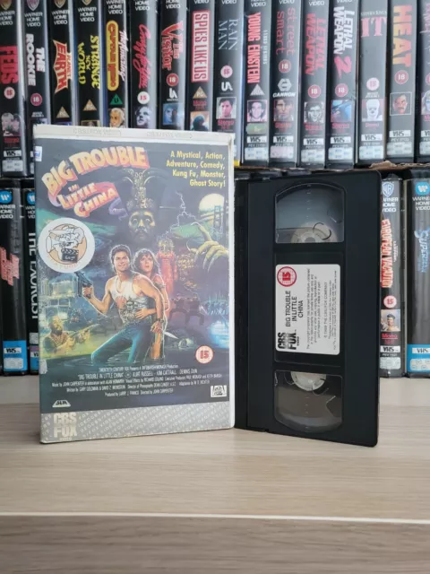 "BIG TROUBLE IN LITTLE CHINA" Ex-rental Big Box Classic 80's No Mould On Tape