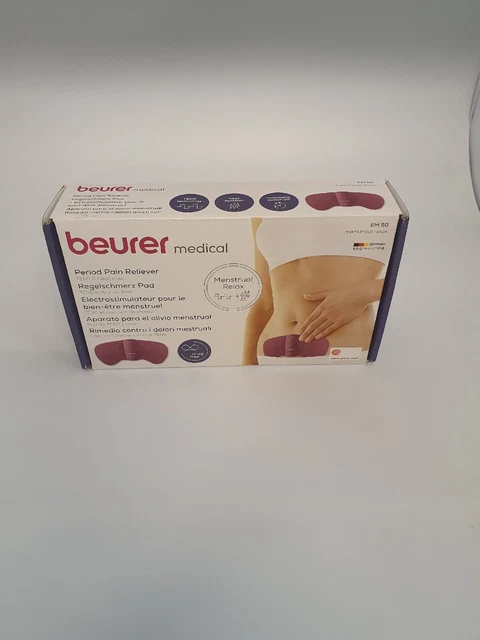 BEURER EM 50 Messtrual Relax TENS& Pad calore sollievo dolori mestruali
