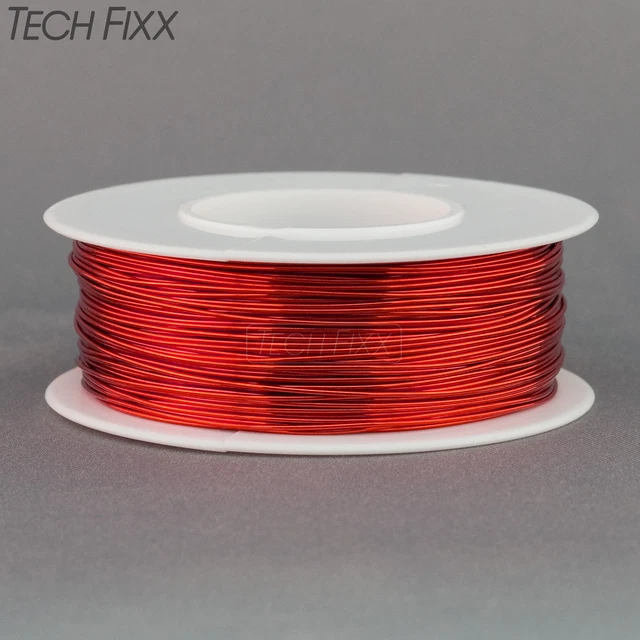 Magnet Wire 23 Gauge AWG Enameled Copper 158 Feet Coil Winding and Crafts Red