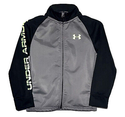 Under Armour Track Jacket Youth Boys Size 5 Long Sleeve Full Zip