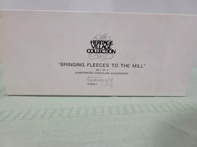 Dept 56  Dickens Village - Bringing Fleeces to the mill #56.58190 Retired