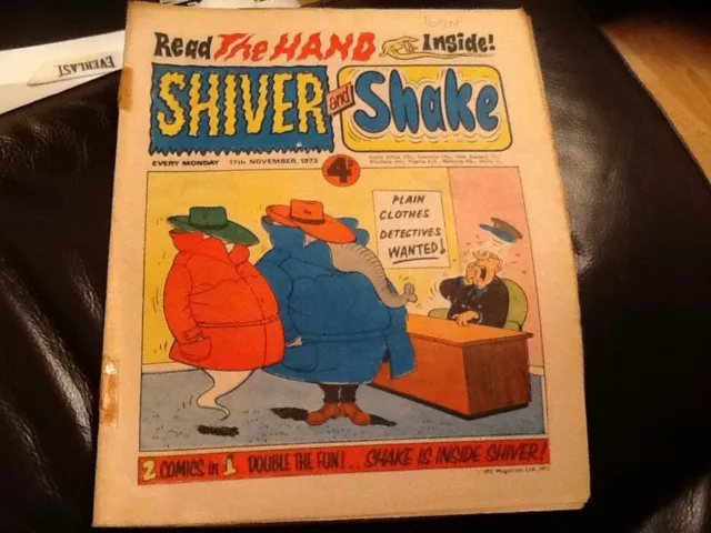 SHIVER AND SHAKE  Paper comic 1973 ISSUE NUMBER 37 Still in good condition