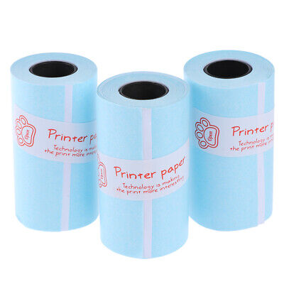 3 rollos pegatina papel rollo papel térmico directo autoadhesivo 57*3 HbWF