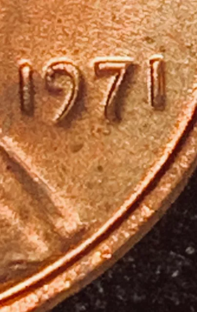 1971 P Lincoln Cent Ddo Bu+++ Rd_Double Die Obverse Spectacular Ms Variety!  $$ 2