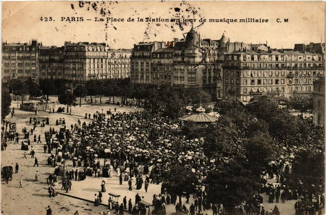 CPA AK PARIS 12th La Place de la Nation One Day of Military Music (673602)
