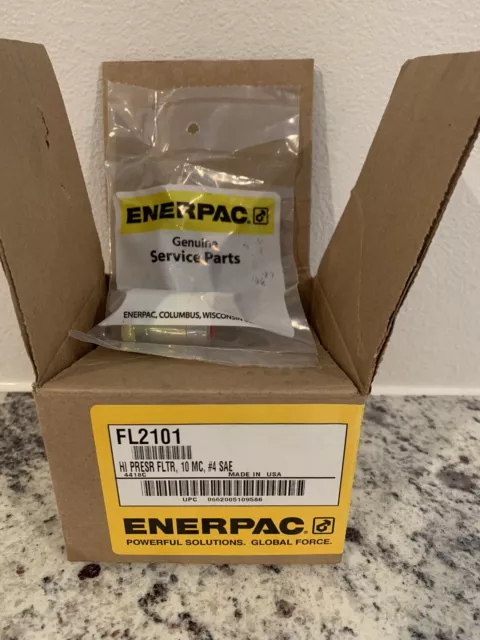 New Enerpac Fl2101 High Pressure Filter 10 Micron #4 Sae In Manufacturer Package