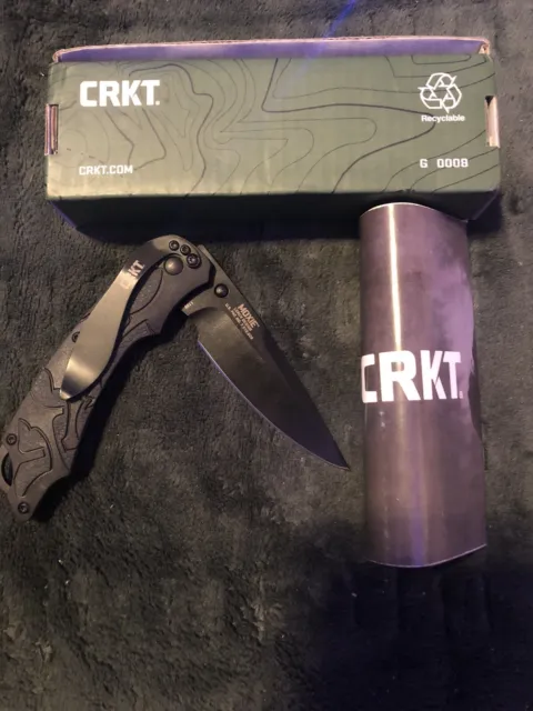 CRKT Moxie Knife " Lerch Design"Black EDC Pocket Knife New w/ Box! FREE SHIPPING