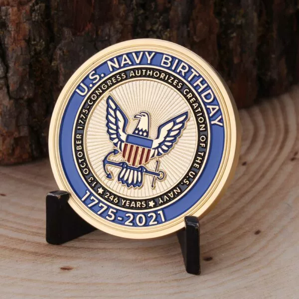 2021 Limited Edition US Navy Birthday Challenge Coin